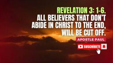 REVELATION 3 1-6. ALL BELIEVERS THAT DON’T ABIDE IN CHRIST TO THE END, WILL BE CUT OFF.